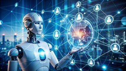 30 Word Title For The Image Reference :..The Future Is Now: Ai And Automation Reshaping  The World.