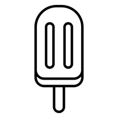 Stick ice cream icon for summer fresh food