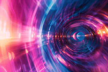 Fototapeta premium Beautiful vivid colors abstract technology futuristic background wallpaper