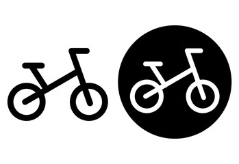 Bicycle Bike icon flat design isolated on white background