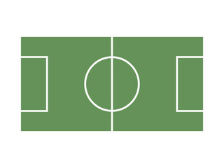Football field icon isolated vector illustration.