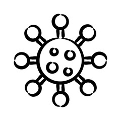 Obraz premium Microscopic Contaminants Icon