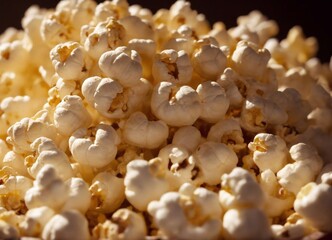 Popcorn. Traditional fast food food in cinemas.