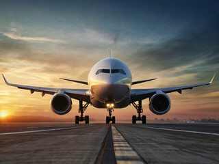 Obraz premium airplane in the line