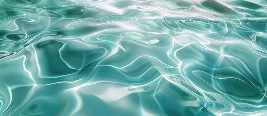 Fototapeta premium Water abstract background with rippled swimming pool.