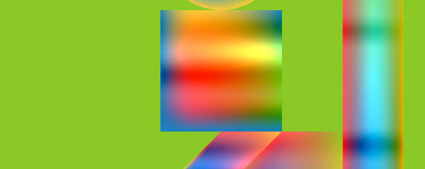 Colorful metallic geometric shapes. Vector Illustration For Wallpaper, Banner, Background, Card, Book Illustration, landing page