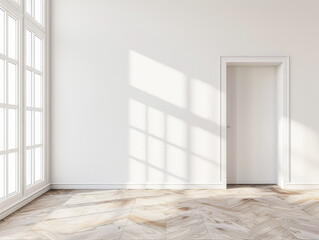 Minimalist interior design composition with minimal furniture and copyspace for text. Home decor concept image.