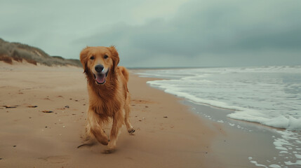  A happy border collie herding sheep in a picturesque countryside meadow on a sunny day