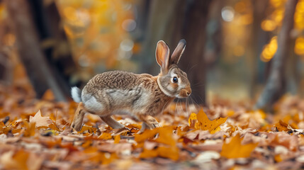 rabbit in the woods