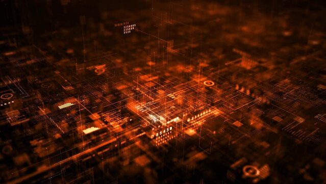 A complex digital abstract background, Digital data network connection, and data transfer, Futuristic digital abstract technology background