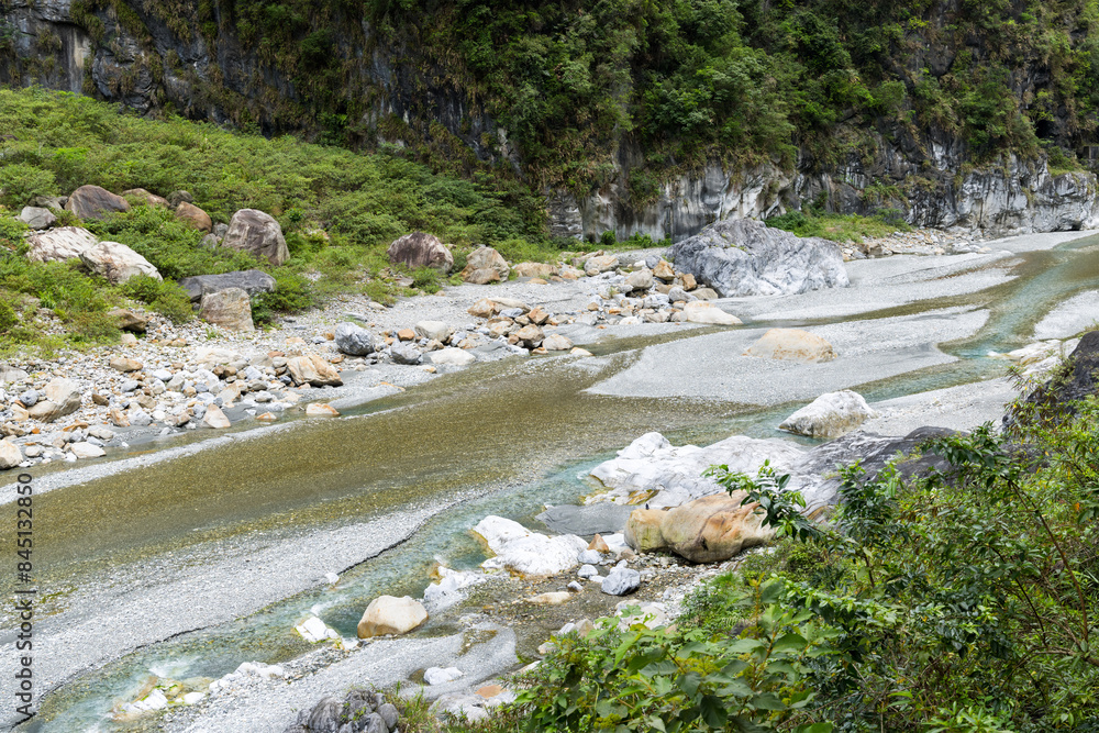 Poster beautiful landscape in taiwan hualien taroko gorge national park