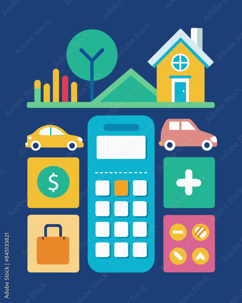 Poster an interactive calculator that displays the impact of inflation on household expenses including tran