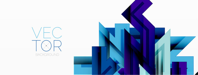 Dynamic lines geometric background. Vector Illustration For Wallpaper, Banner, Background, Card, Book Illustration, landing page