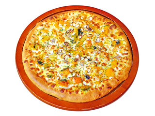 누끼(배경제거) 적용된 콤비네이션 피자 한판