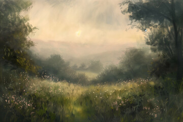 oil painting, landscapes