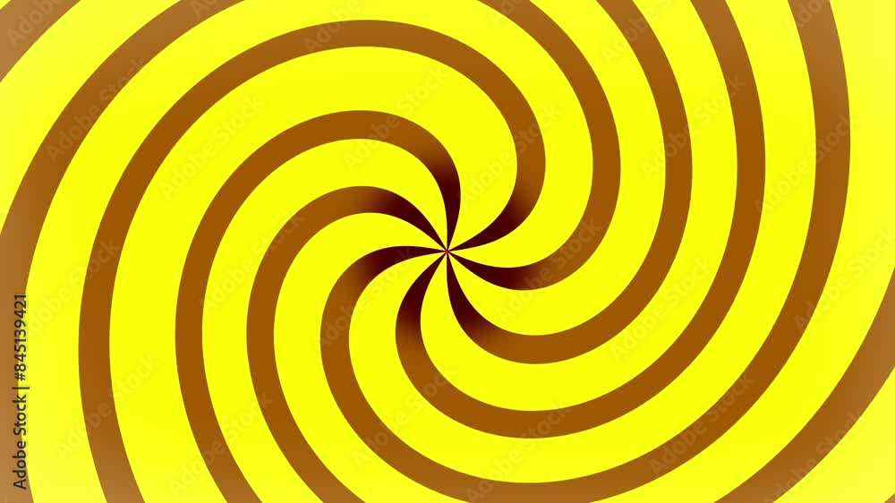 Poster spiral twirling 2d shape line animation optical illusion hypnotic kaleidoscope circular motion graph