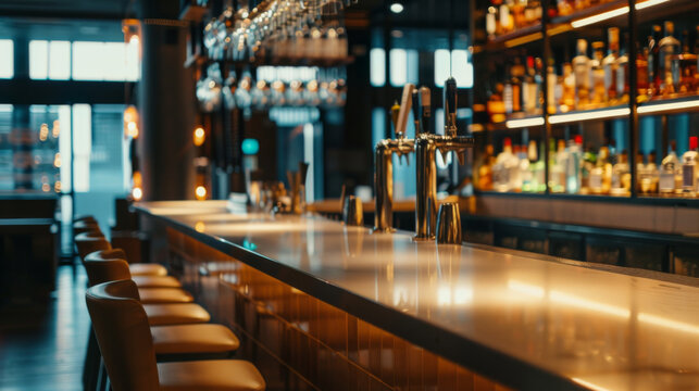 Empty bar backdrop image, custom product shots