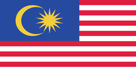 Illustration of the national flag of Malaysia