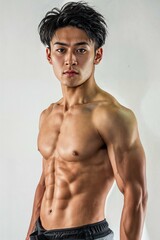 Fototapeta premium 筋肉がたくましい男性モデル