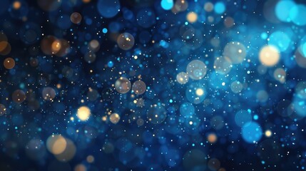 Fototapeta premium Background with a blue bokeh effect