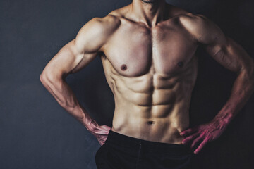 Fototapeta premium 筋肉がたくましい男性モデル