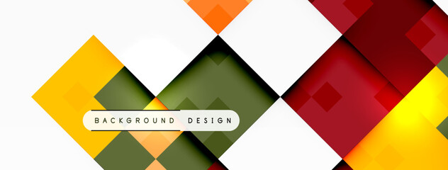 Fototapeta premium Dynamic colorful squares background. Vector Illustration For Wallpaper, Banner, Background, Card, Book Illustration, landing page