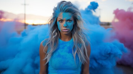 Youth as a concept. vibrant soft colors representing youthful energy and vitality