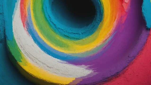 circle rough abstract colorful background