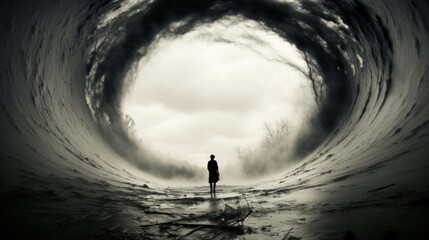 Hurricane chaos  a disastrous storm of and turmoil causing widespread havoc