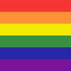 Pride flag illustration. Lgbt community symbol in rainbow colors. Vector backdrop for your design.