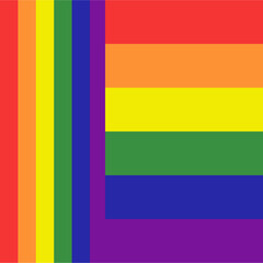 Pride flag illustration. Lgbt community symbol in rainbow colors. Vector backdrop for your design.