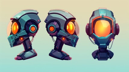 Design of a 2d robot head avatar with a touch of cartoon charm
