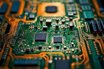 Close up of a circuit board