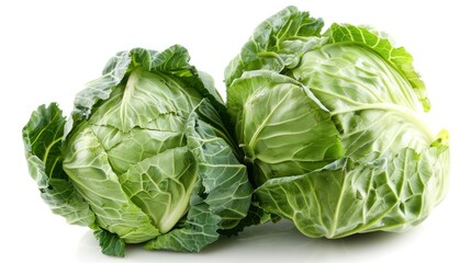 Cabbage isolated white background