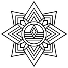 Abstract star design vibrant colour - Vector design and illustration - Digital vector - Latest vector - Premium Victor