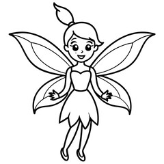 Angel with wings hand drawn stylish style - Vector design and illustration - Digital vector - Latest vector - Premium Victor