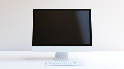 Fototapeta premium Computer isolated white background