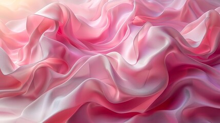 Fototapeta premium Minimalist Abstract Forms on Pink Surface with Smooth Textures in Contemporary Style