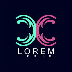 Obraz premium abstract logo design. unique and characterful, geometric abstract logo