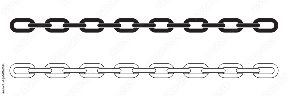 Poster chain icon vector isolated. vector connection concept. chain solid icon. set of chain vector signs o