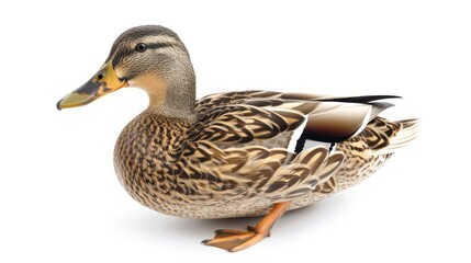 Fototapeta premium Duck isolated white background