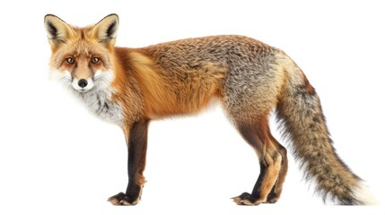 Fototapeta premium Fox isolated white background