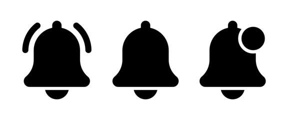 notification bell icon vector. symbol, sign, app