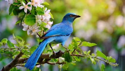 Obraz premium blue bird on the branch