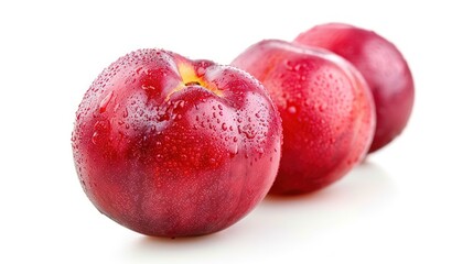 Obraz premium Nectarine isolated white background