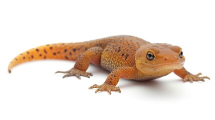 Naklejka premium Newt isolated white background