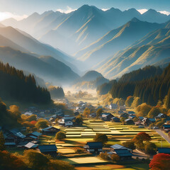 日本の田舎 のどかな風景