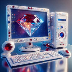 宝石のパソコン