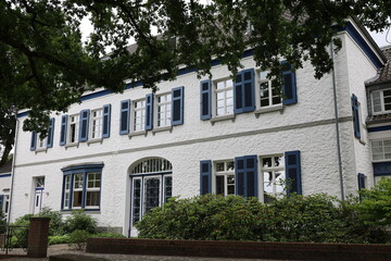 Ein Blick auf die historische Altstadt von Wachtendonk am Niederrhein in Nordrhein-Westfalen	
