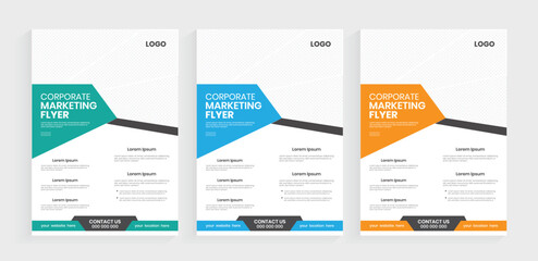 A4 clean and professional flyer templates, flier  business marketing and advertising, leaflet templates,
door hanger print layout.
